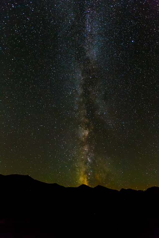 Milky Way at Sprague Lake. Photo by Tim Stanley