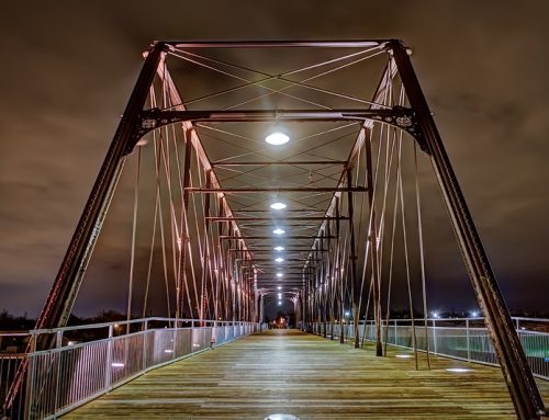 Hays Street Bridge at Night