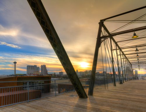 Hays Street Bridge at Sunset