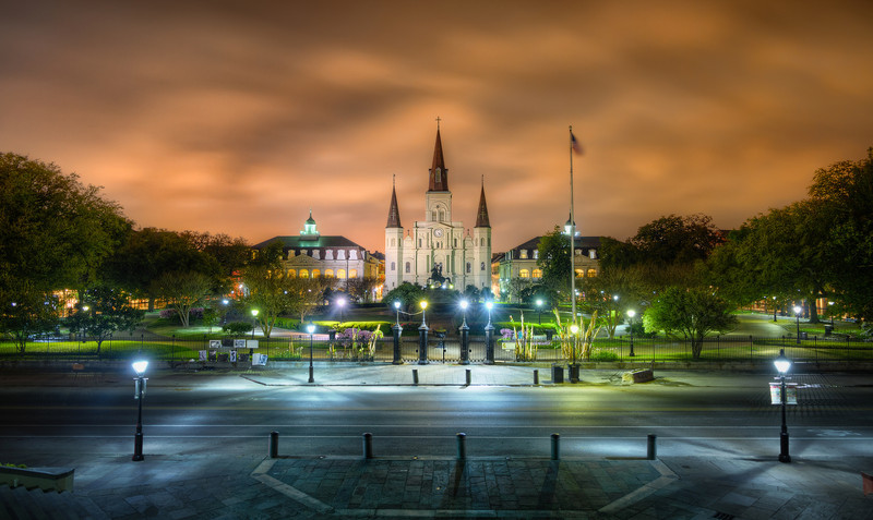 Jackson Square at Night